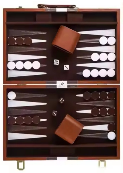 15-Inch Premium Backgammon Set – Portable, Durable & Stylish
