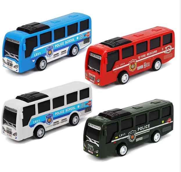  toy police and rescue buses