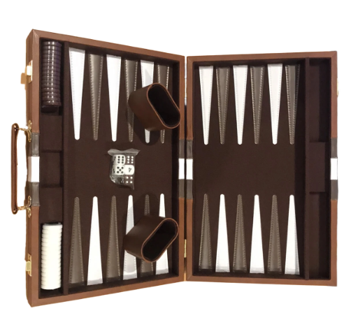 15-Inch Premium Backgammon Set – Portable, Durable & Stylish