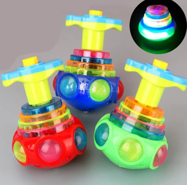 Colorful Spinning Music Top Toy