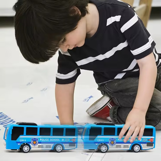  toy police and rescue buses