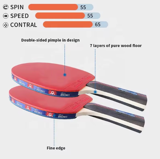 Table Tennis Paddle Set
