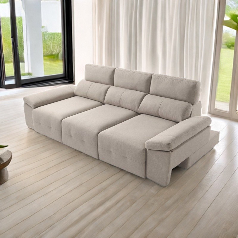 Limpieza y desinfección en seco Sofa 3 plazas extensibles