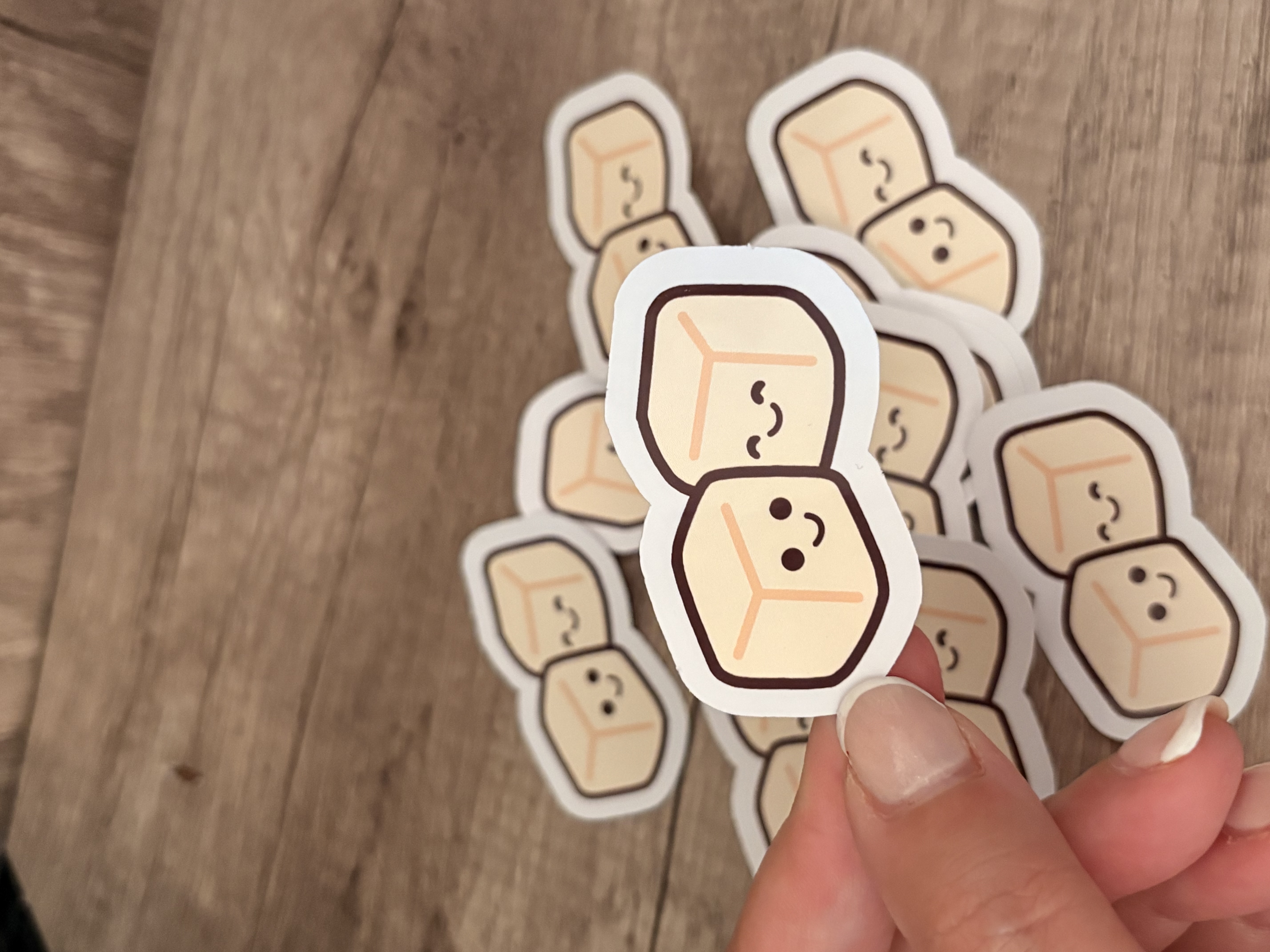 Sugar Cubes Die Cut Sticker