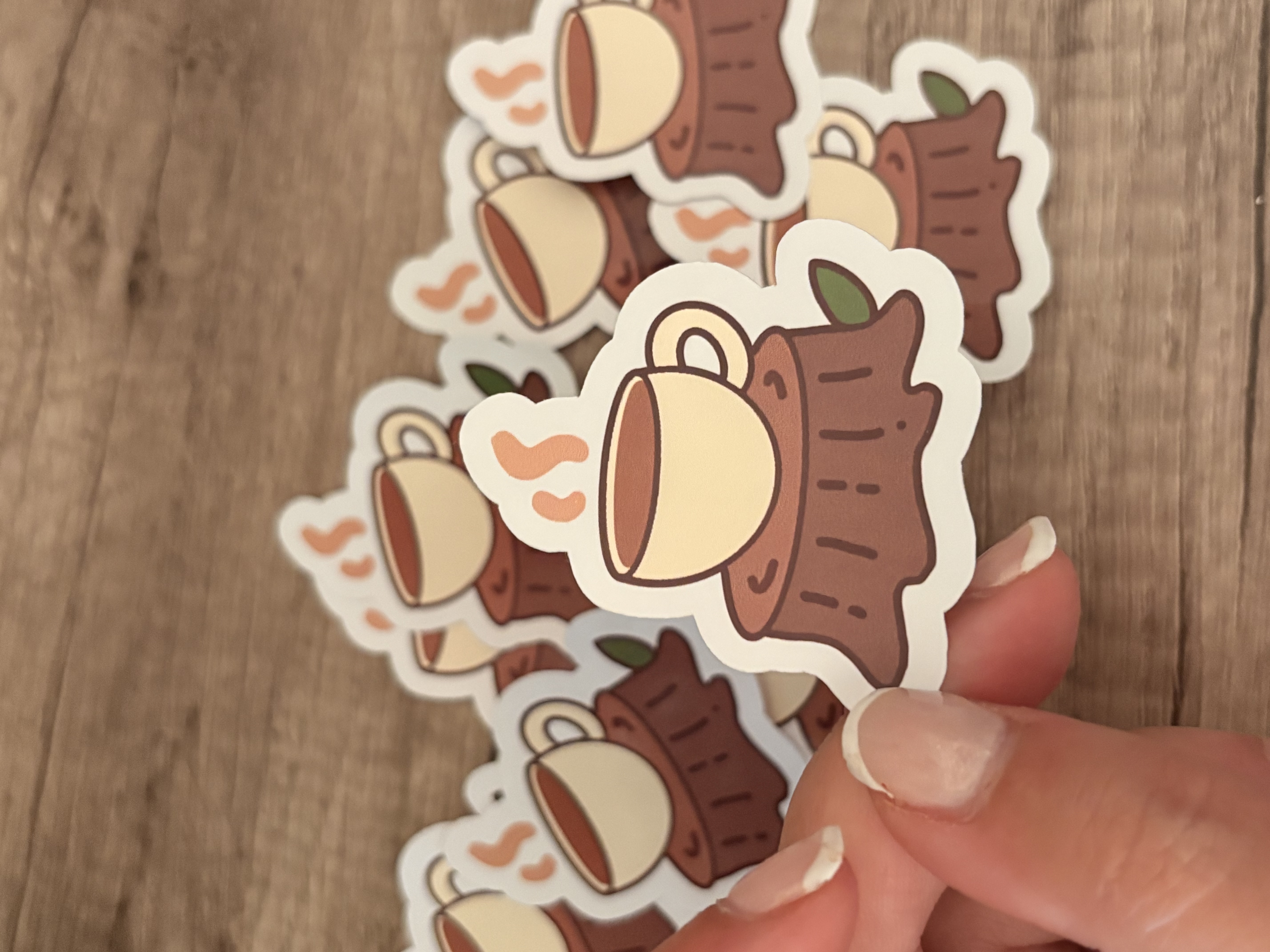 Stump Cafe Die Cut Sticker