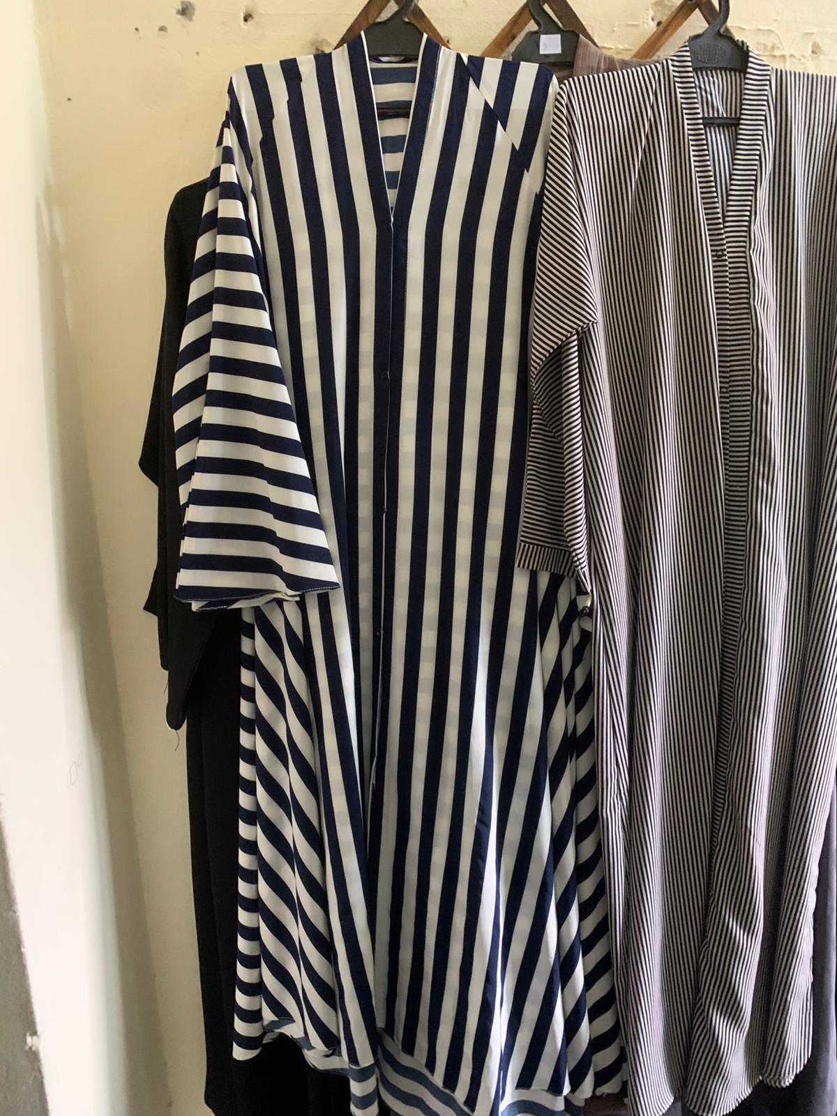 Striped Kaftan Dress