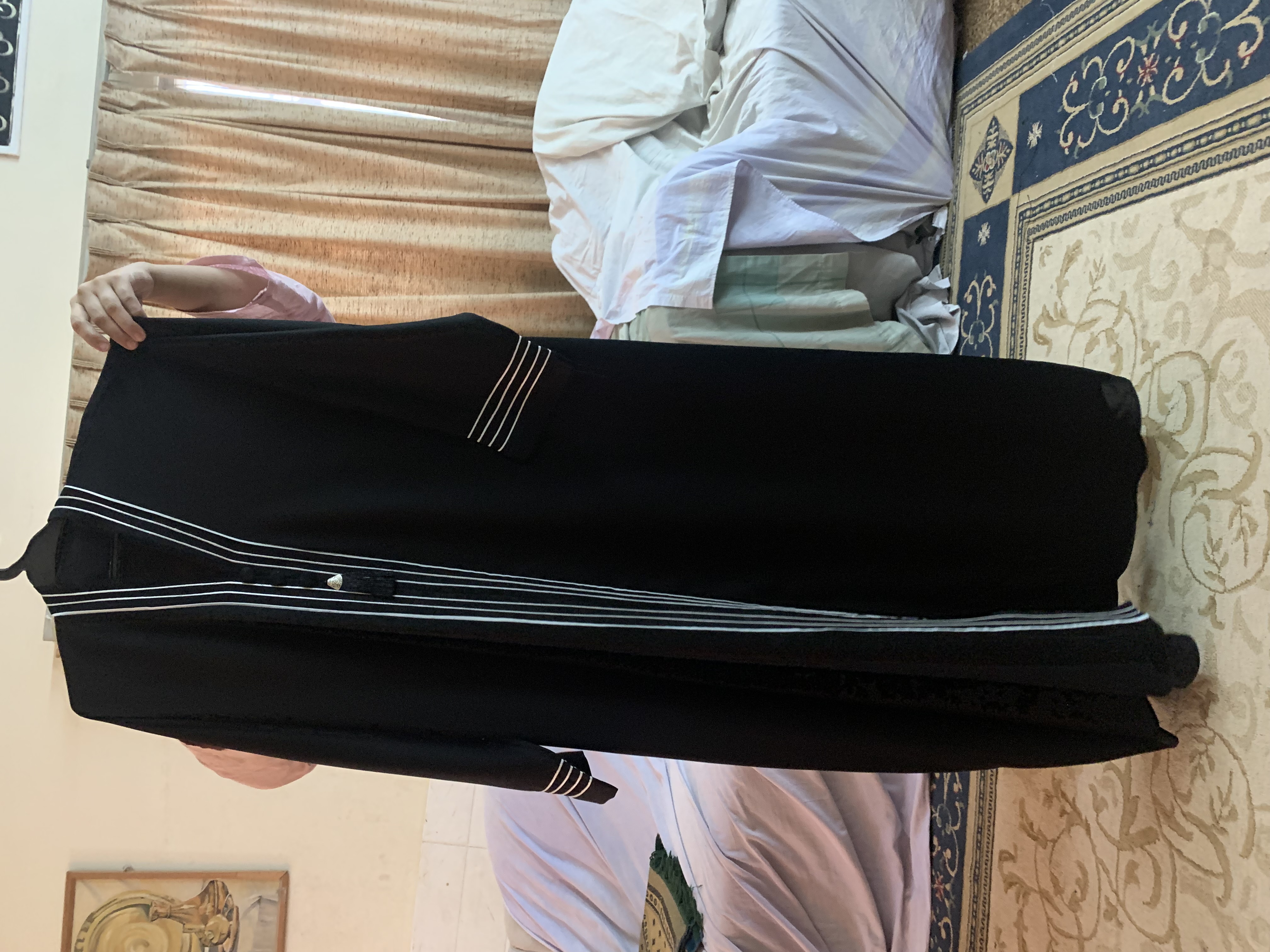 Black traditional abaya