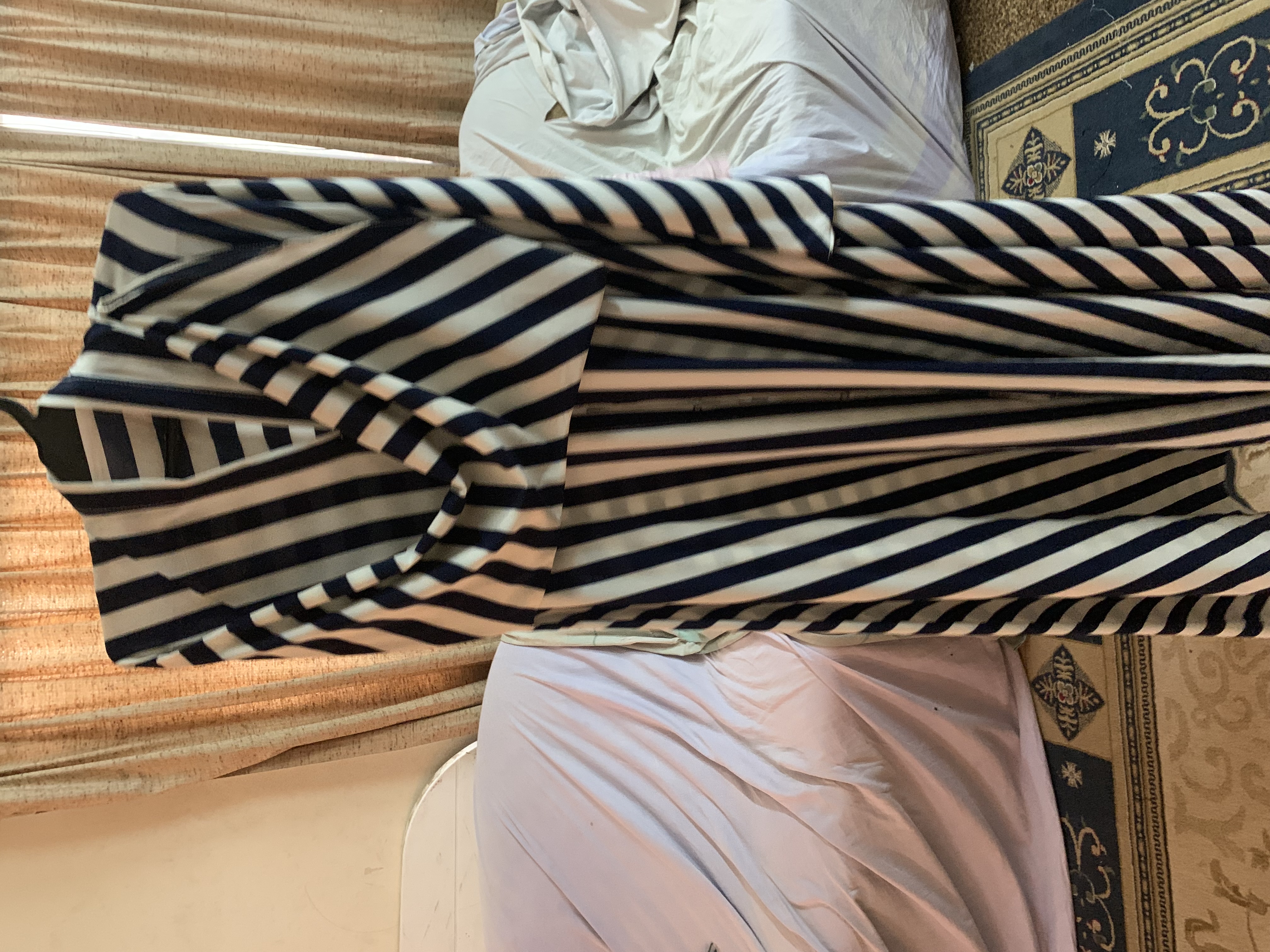 Striped Maxi Abaya 