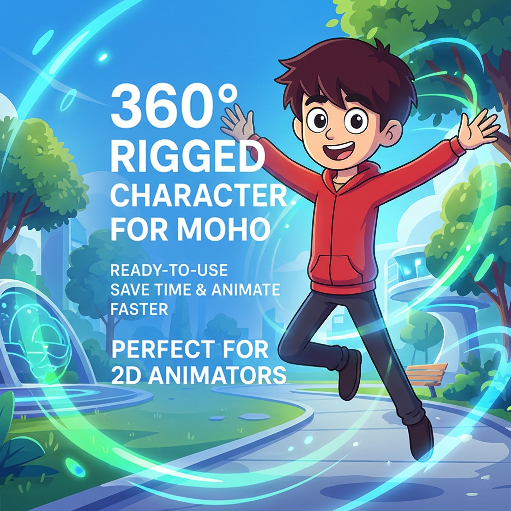 360° Rigged Character for Moho