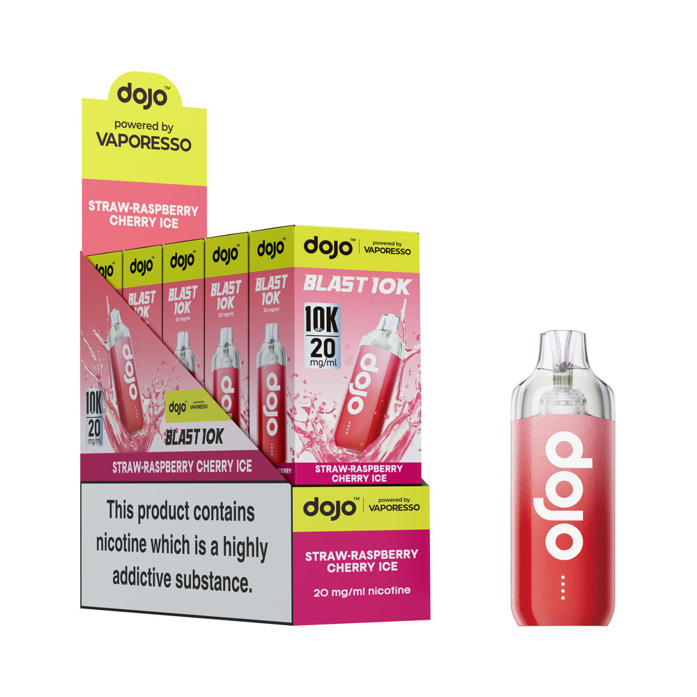 Dojo Blast 10k Straw-Raspberry Cherry Ice