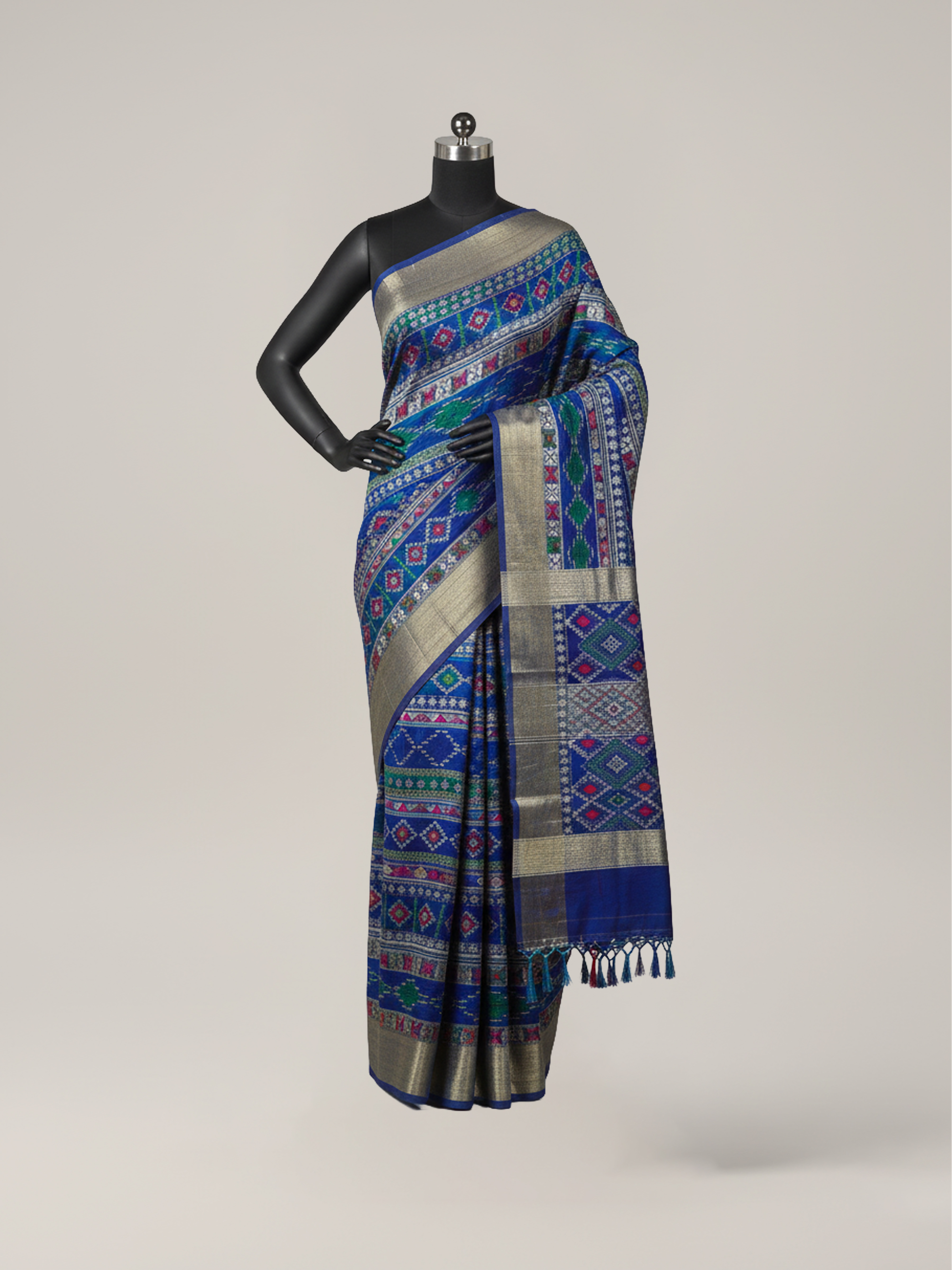 Traditional Blue Silk Saree