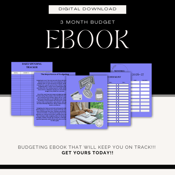 3 Month Budget Ebook