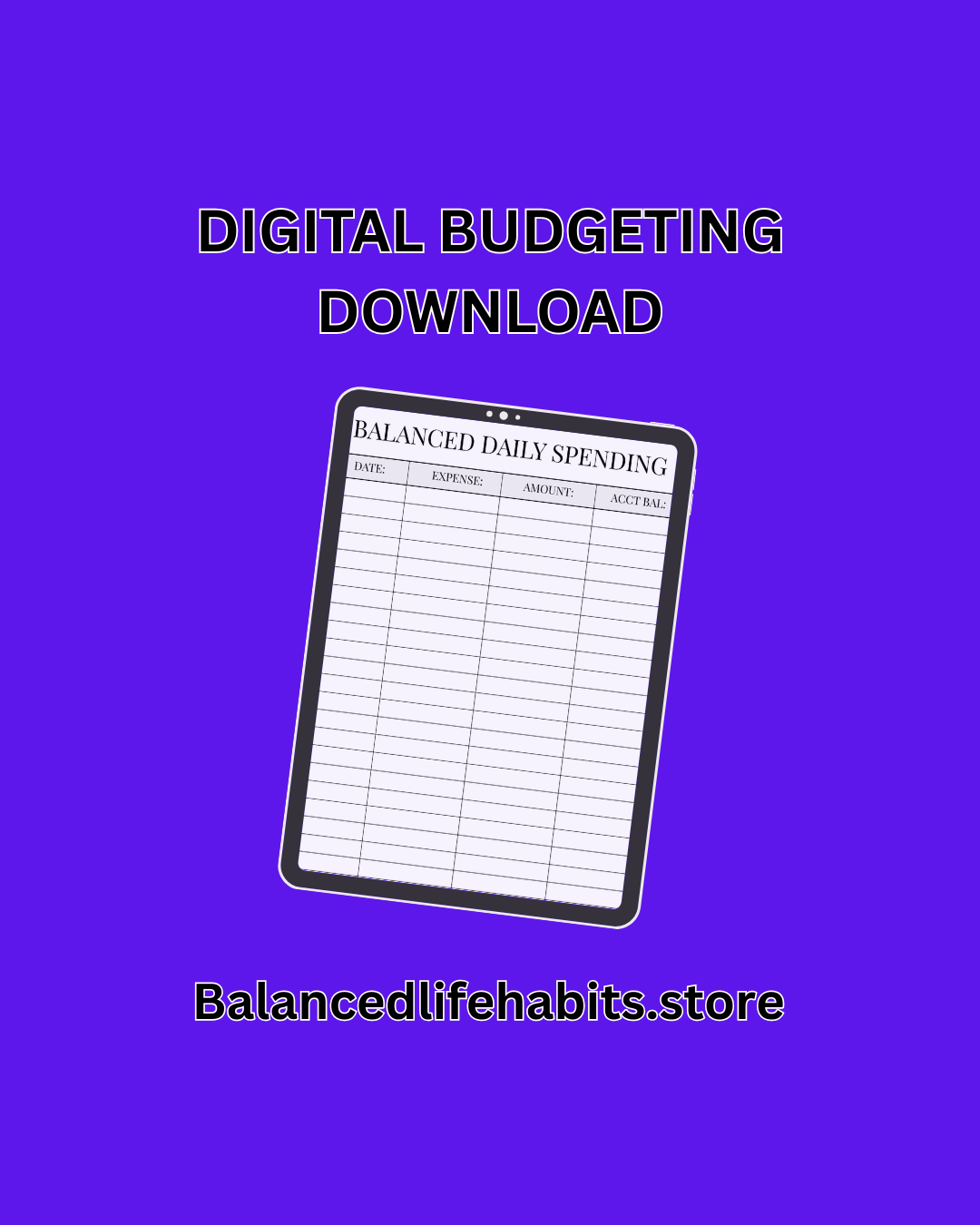 Digital Budgeting Template