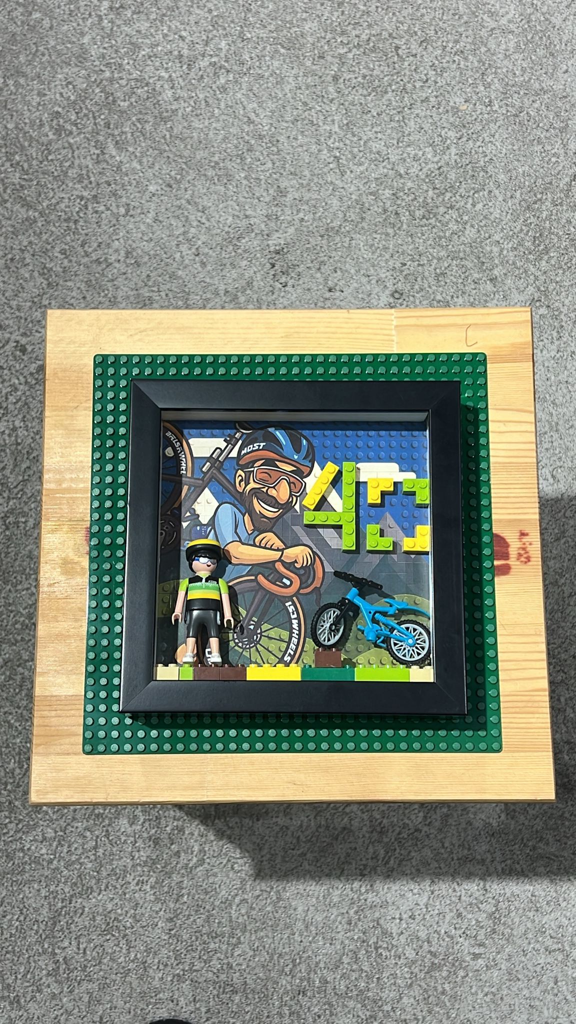 Custom Lego Bike Scene Display