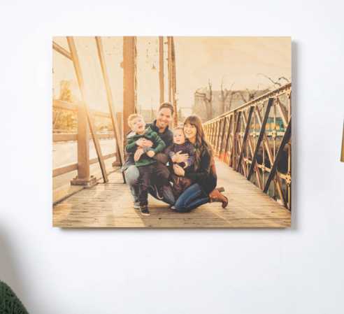 Custom Photo Wooden Print