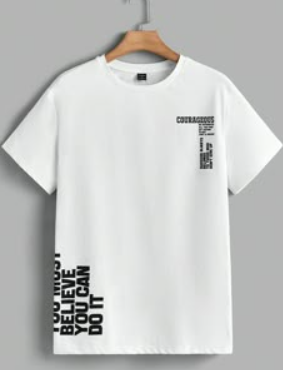 Inspirational Printed White T-Shirt