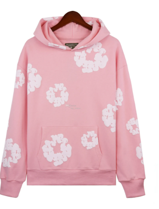 Pink Floral Hoodie