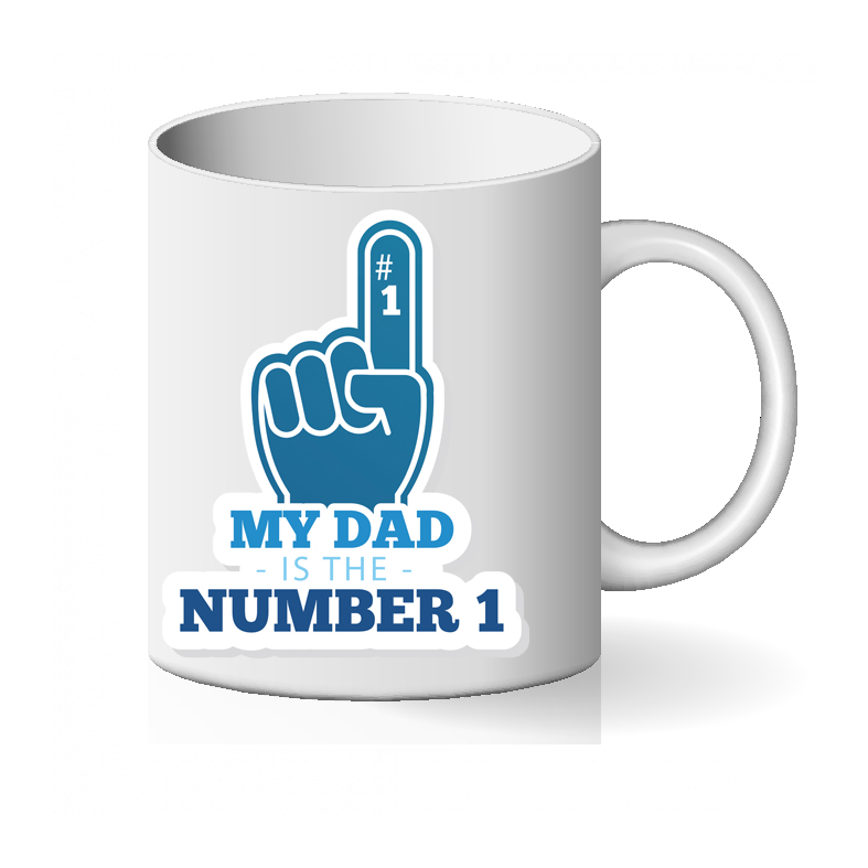 Number 1 Dad Mug