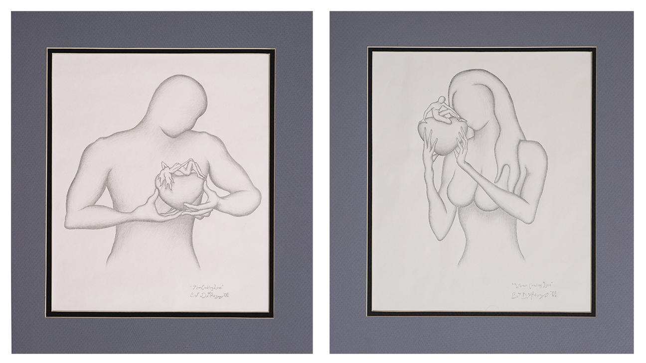 Couple Cradling Love, Diptyque