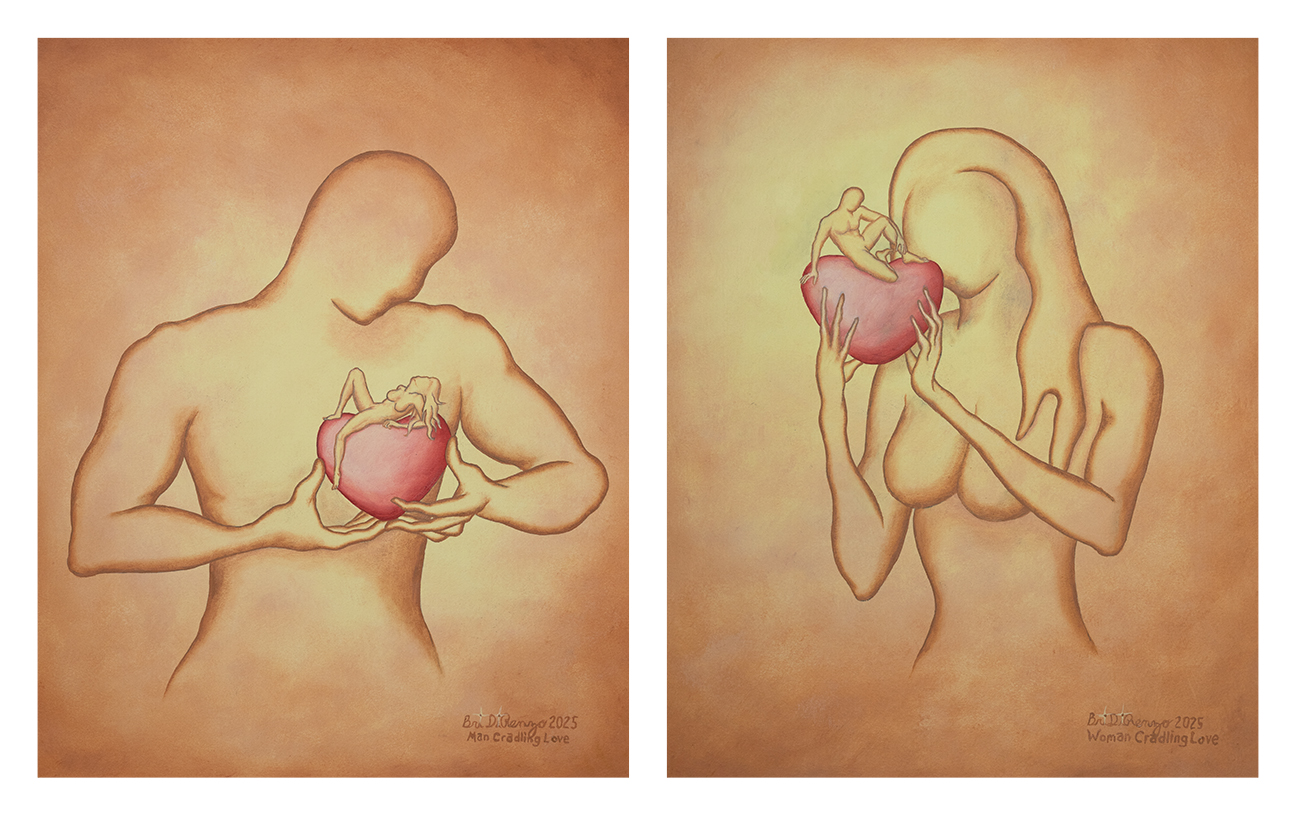 Couple Cradling Love (Man Cradling Love & Woman Cradling Love)