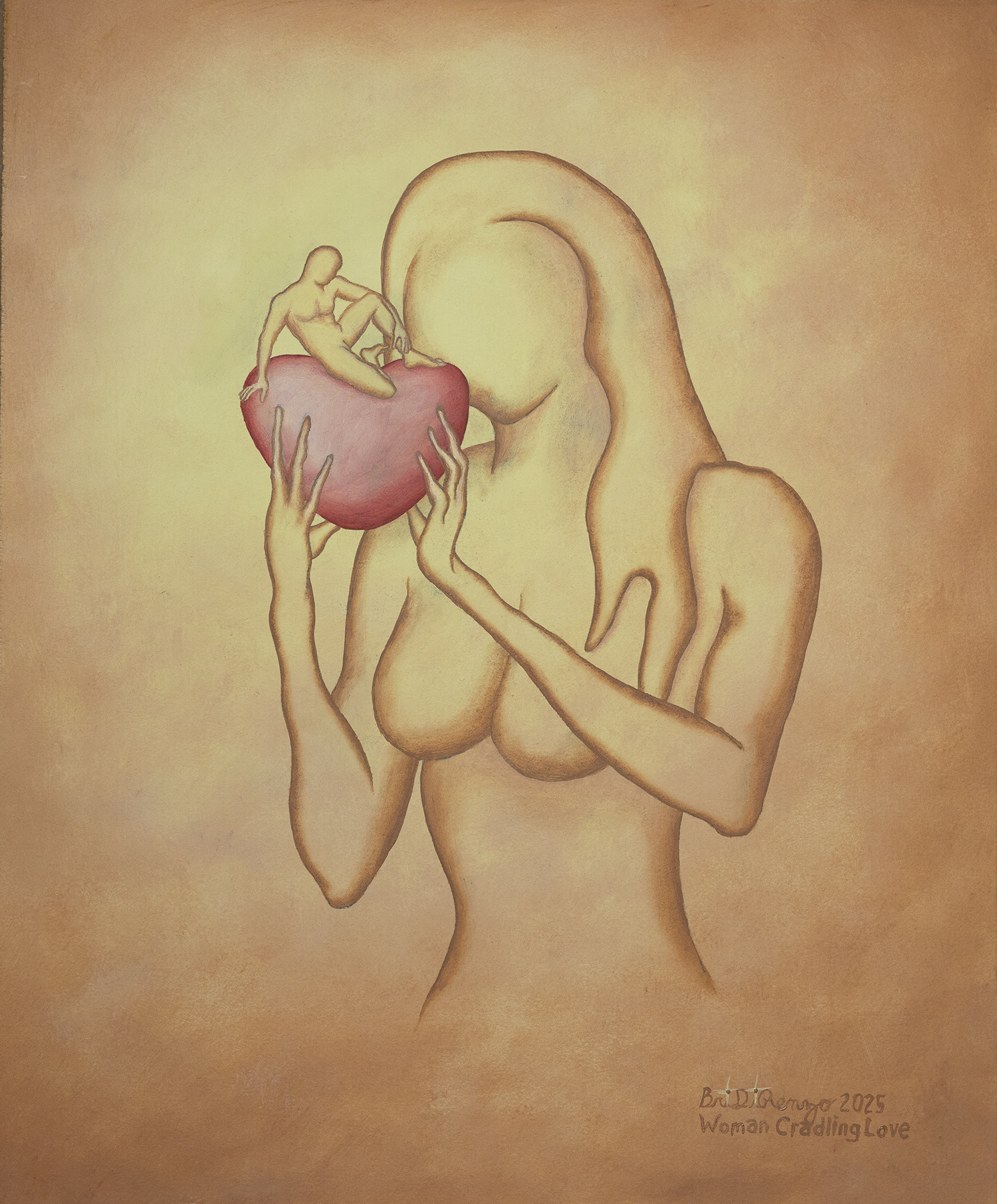 Couple Cradling Love (Man Cradling Love & Woman Cradling Love)