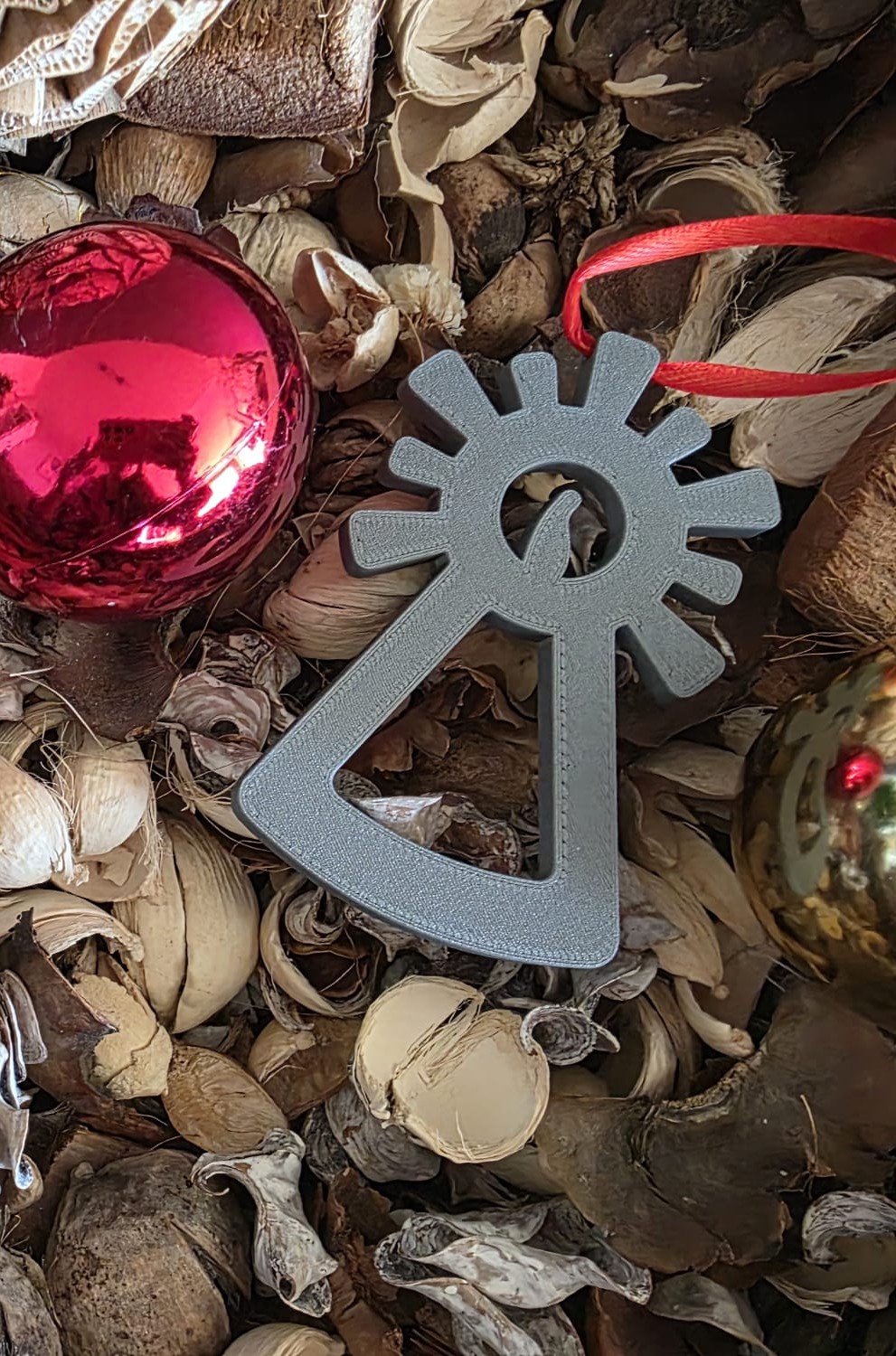 ADORNO VIRGEN DEL PILAR PARA ÁRBOL NAVIDAD