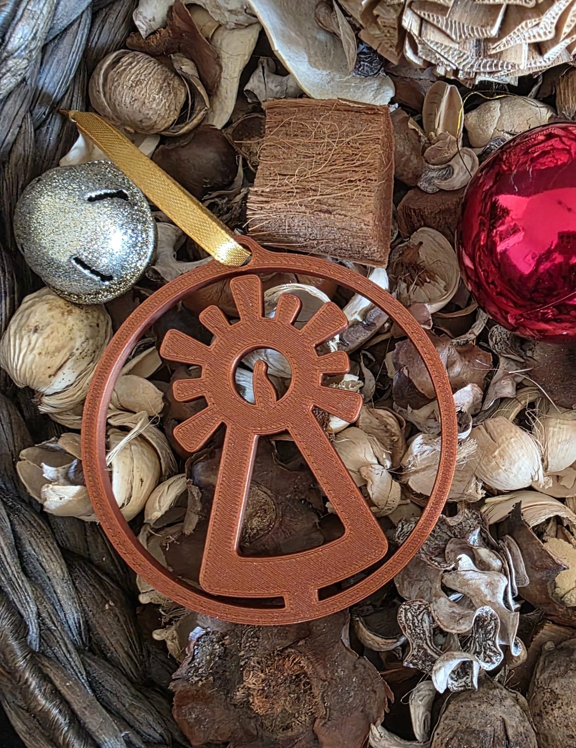 Adorno para árbol SILUETA VIRGEN DEL PILAR