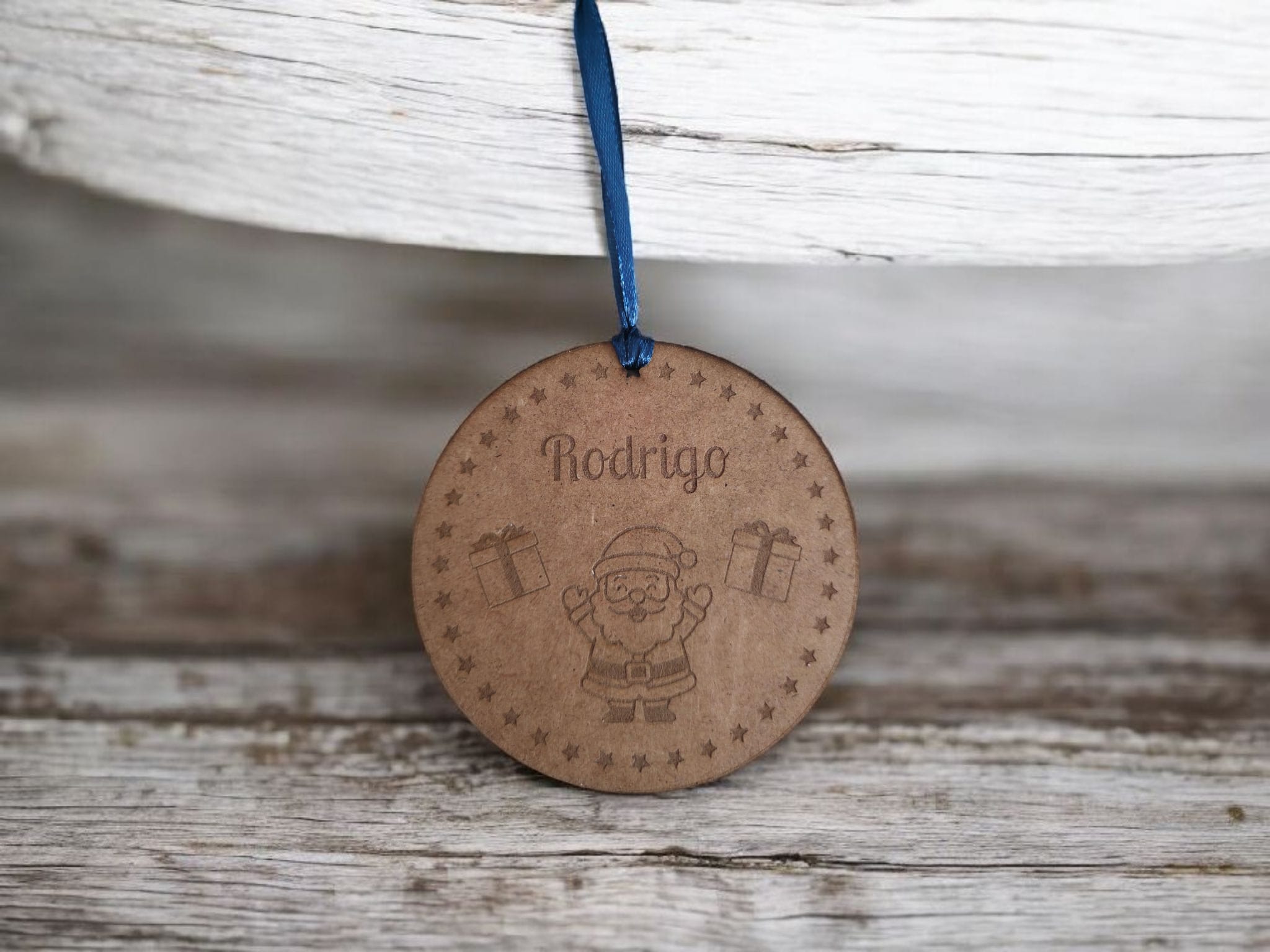 ADORNO NAVIDEÑO MADERA PERSONALIZADO