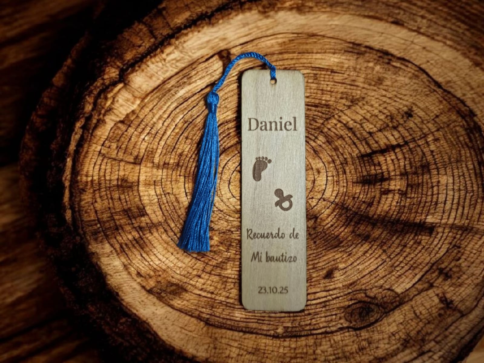 Marcapáginas personalizado bautizo