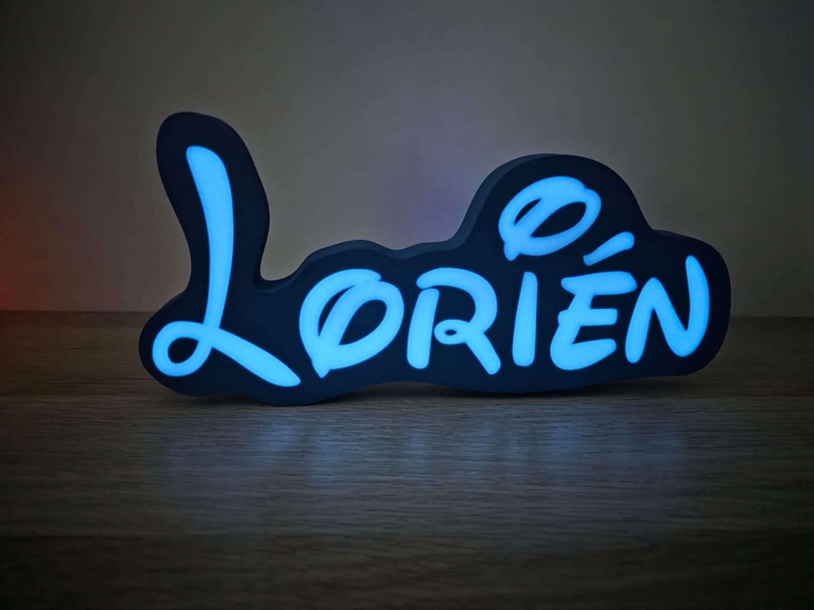 LÁMPARA CON NOMBRE PERSONALIZADA