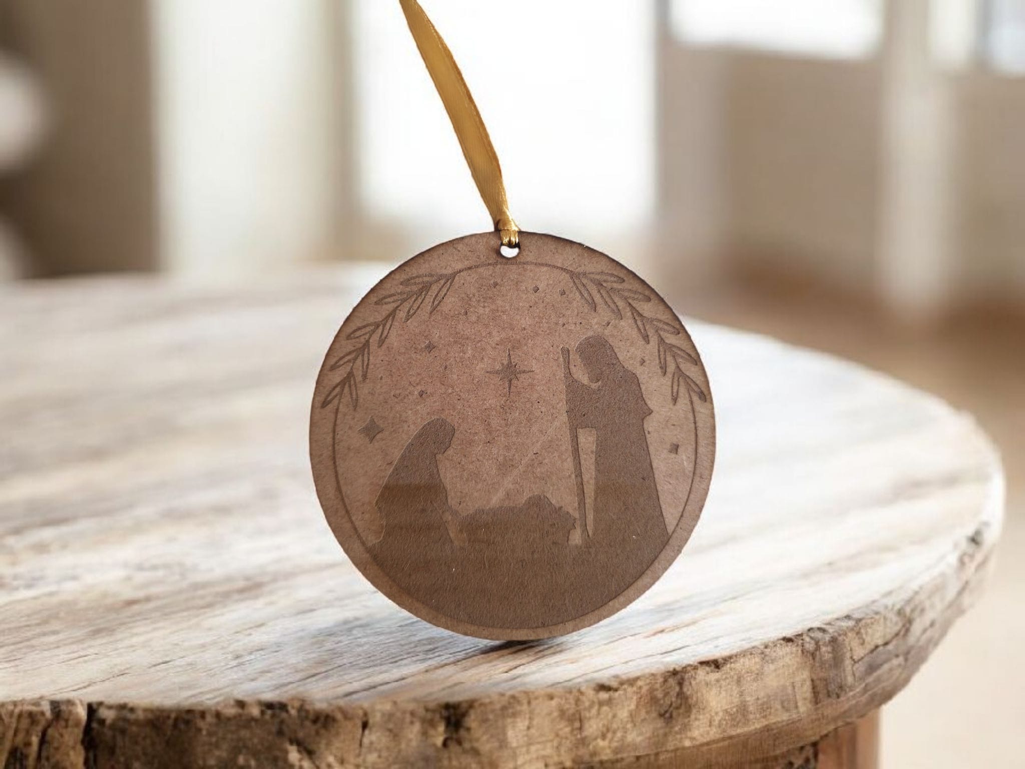 ADORNO NAVIDEÑO MADERA PERSONALIZADO