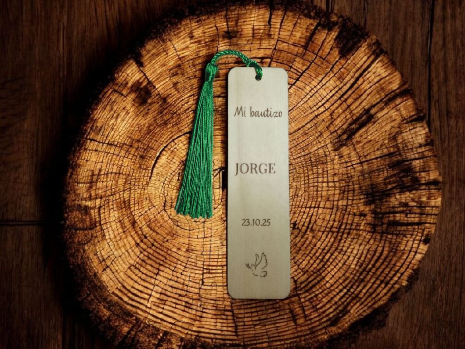 Marcapáginas personalizado bautizo