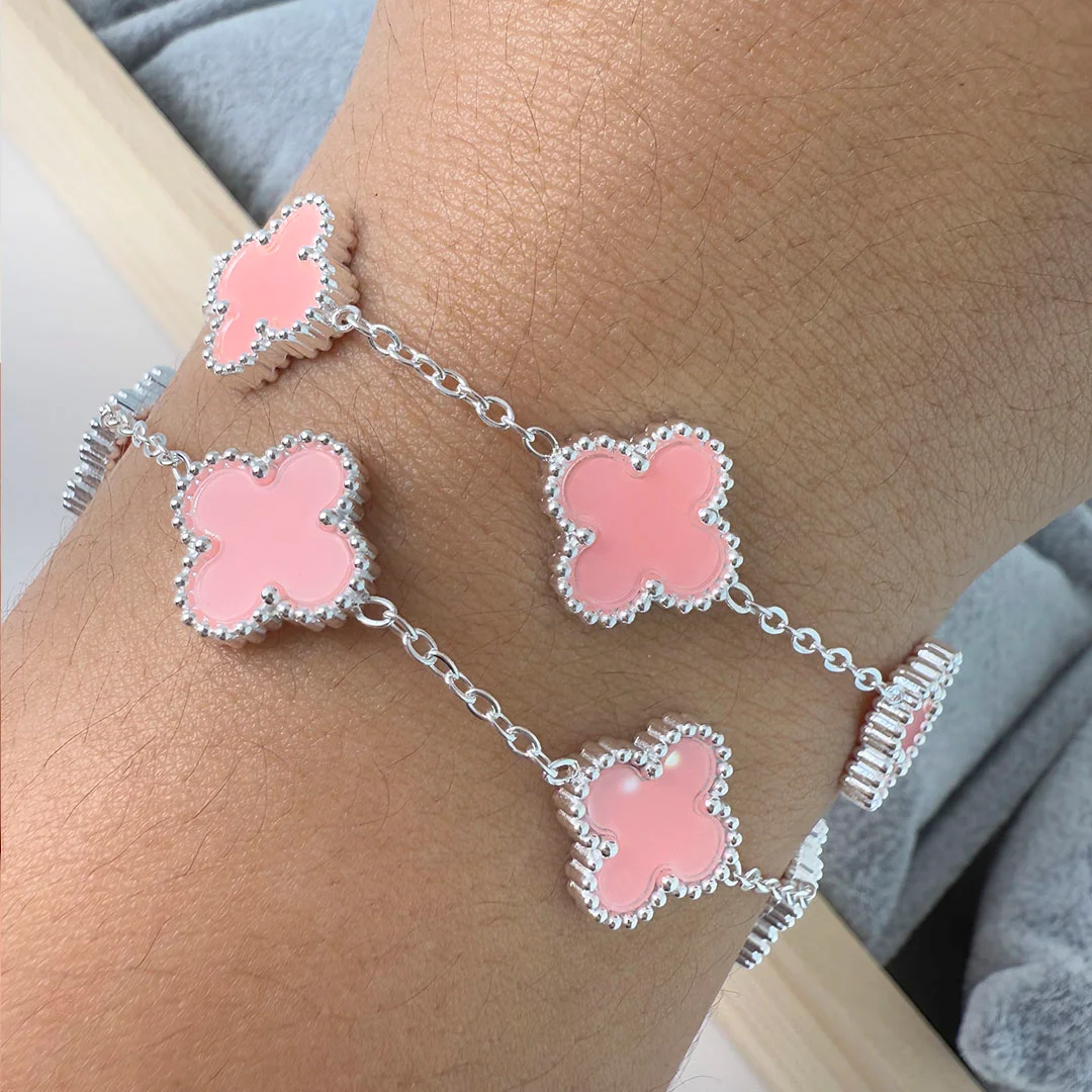 Pulsera Tréboles Rosado