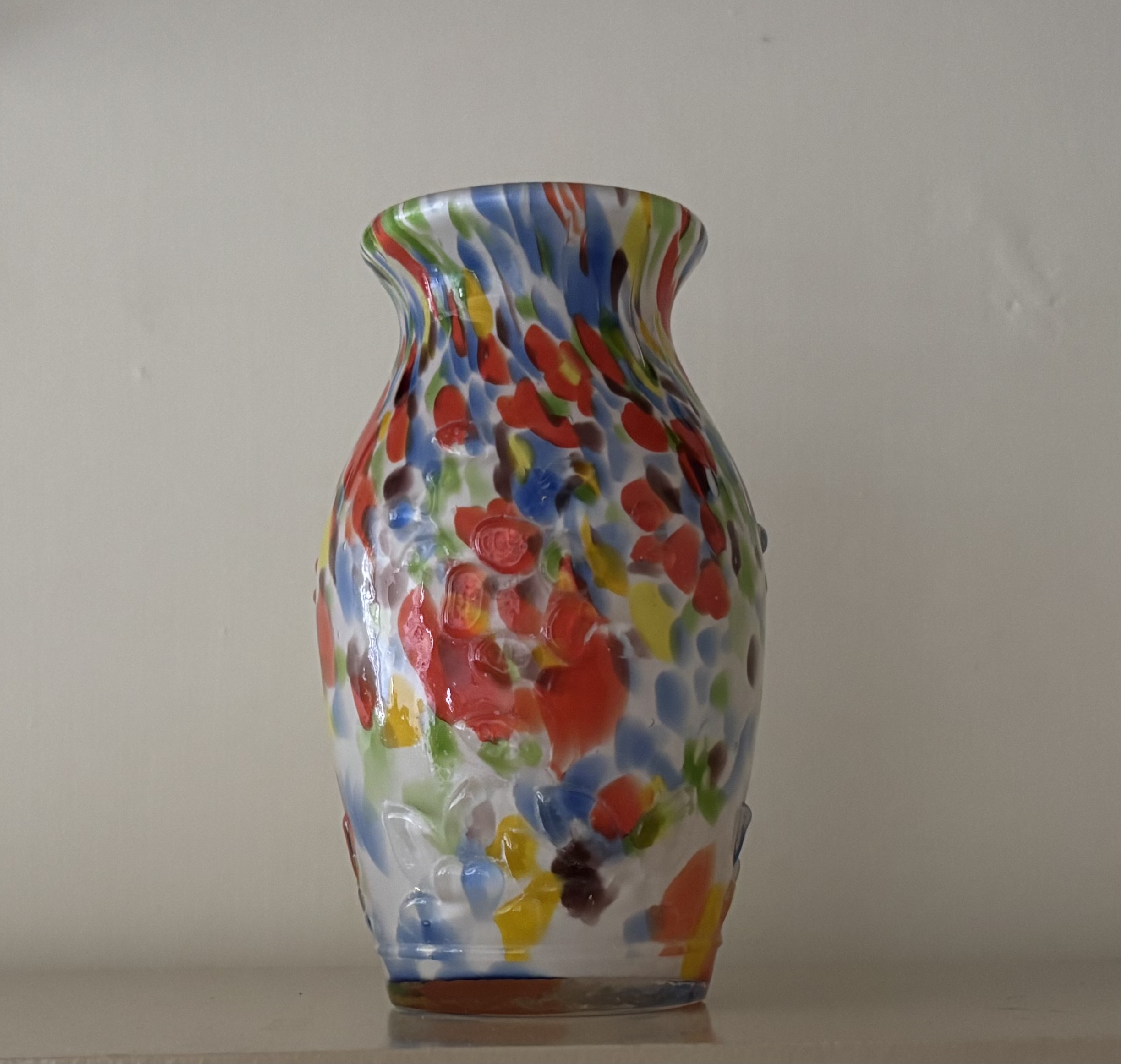 Handcrafted Multicolor Glass Vase