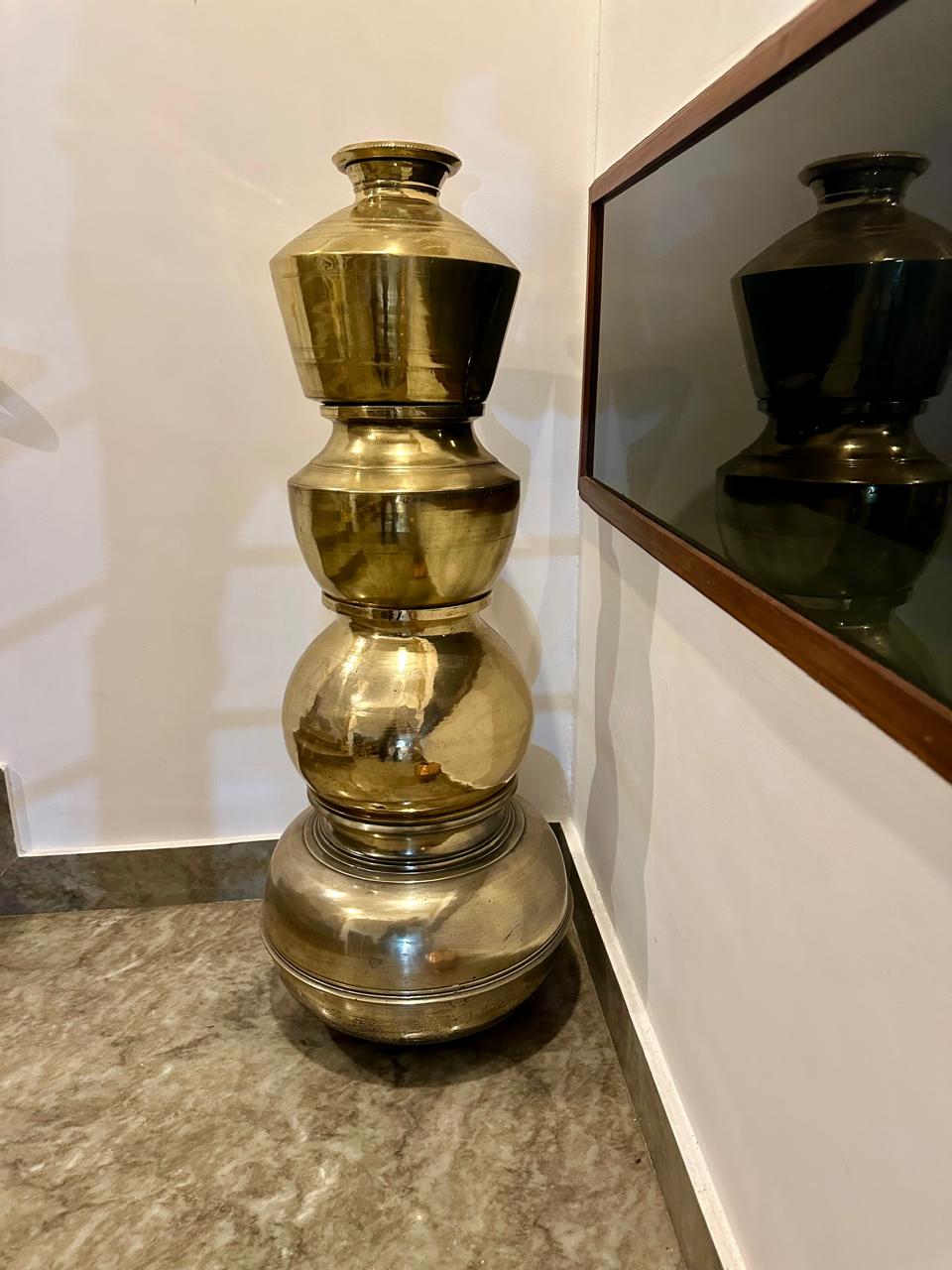 Decorative Brass Pots Set