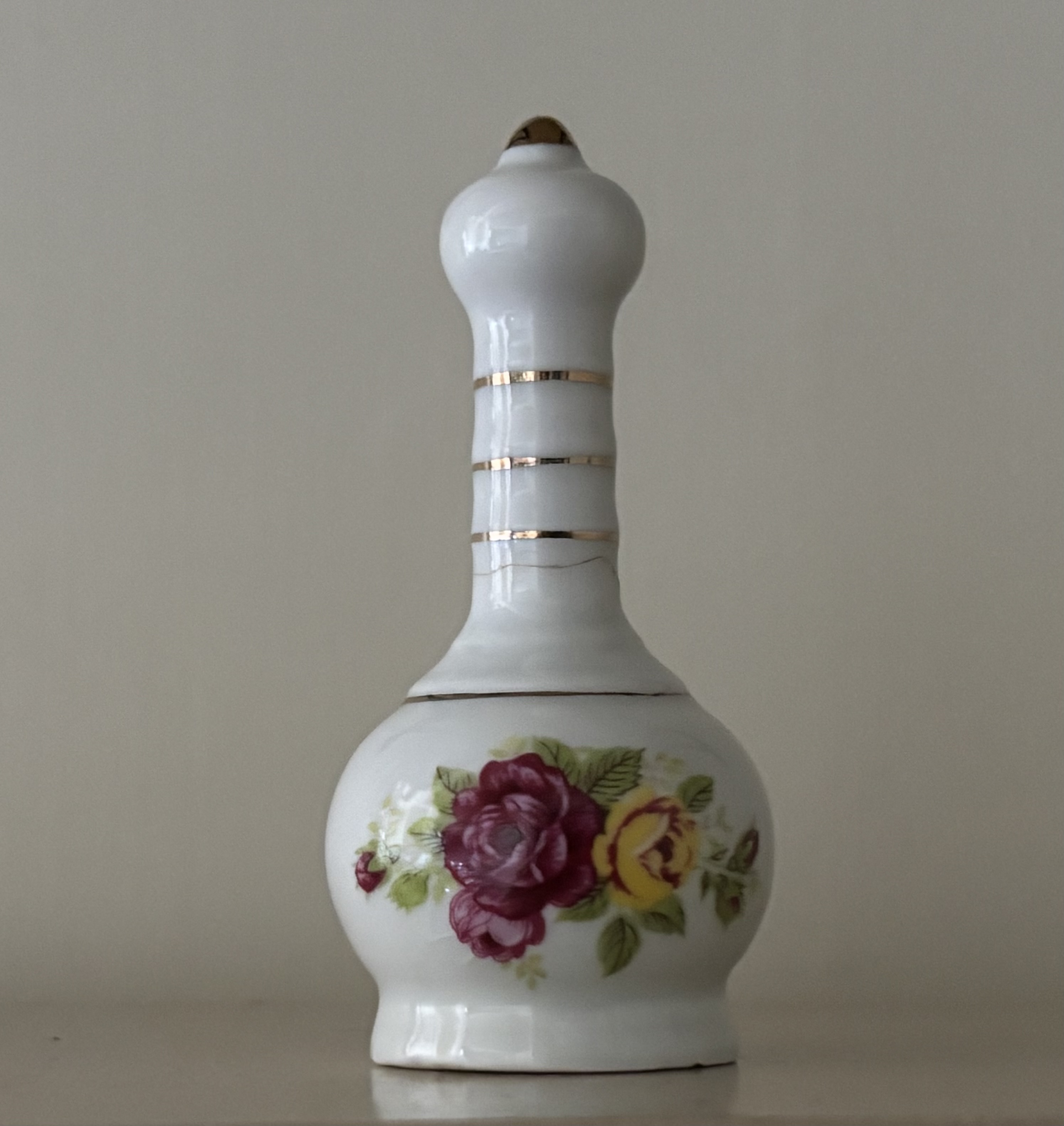 Vintage porcelain decorative bottle