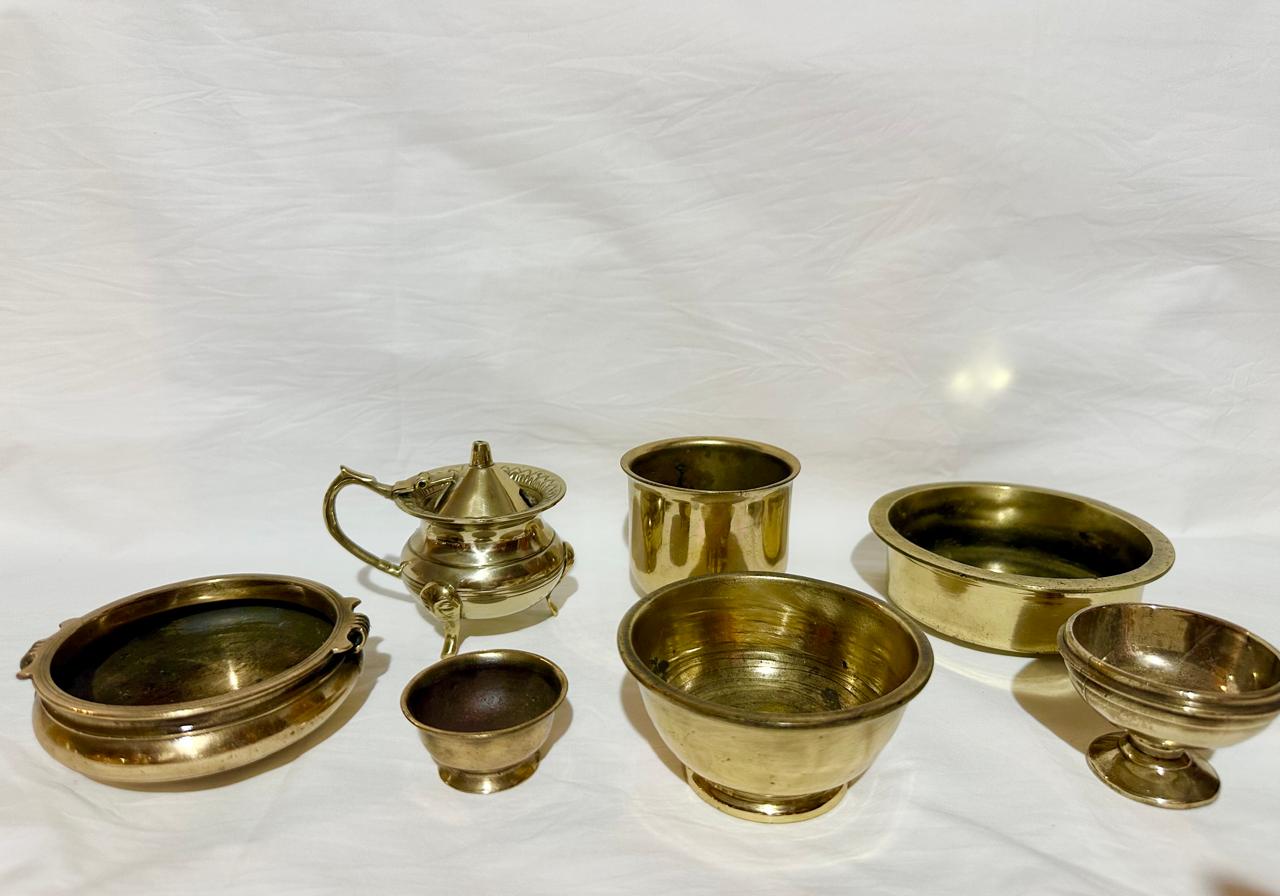 Traditional Brass Utensil Set