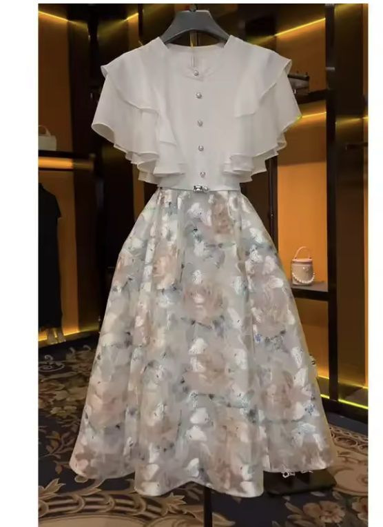 Elegant Floral Midi Dress