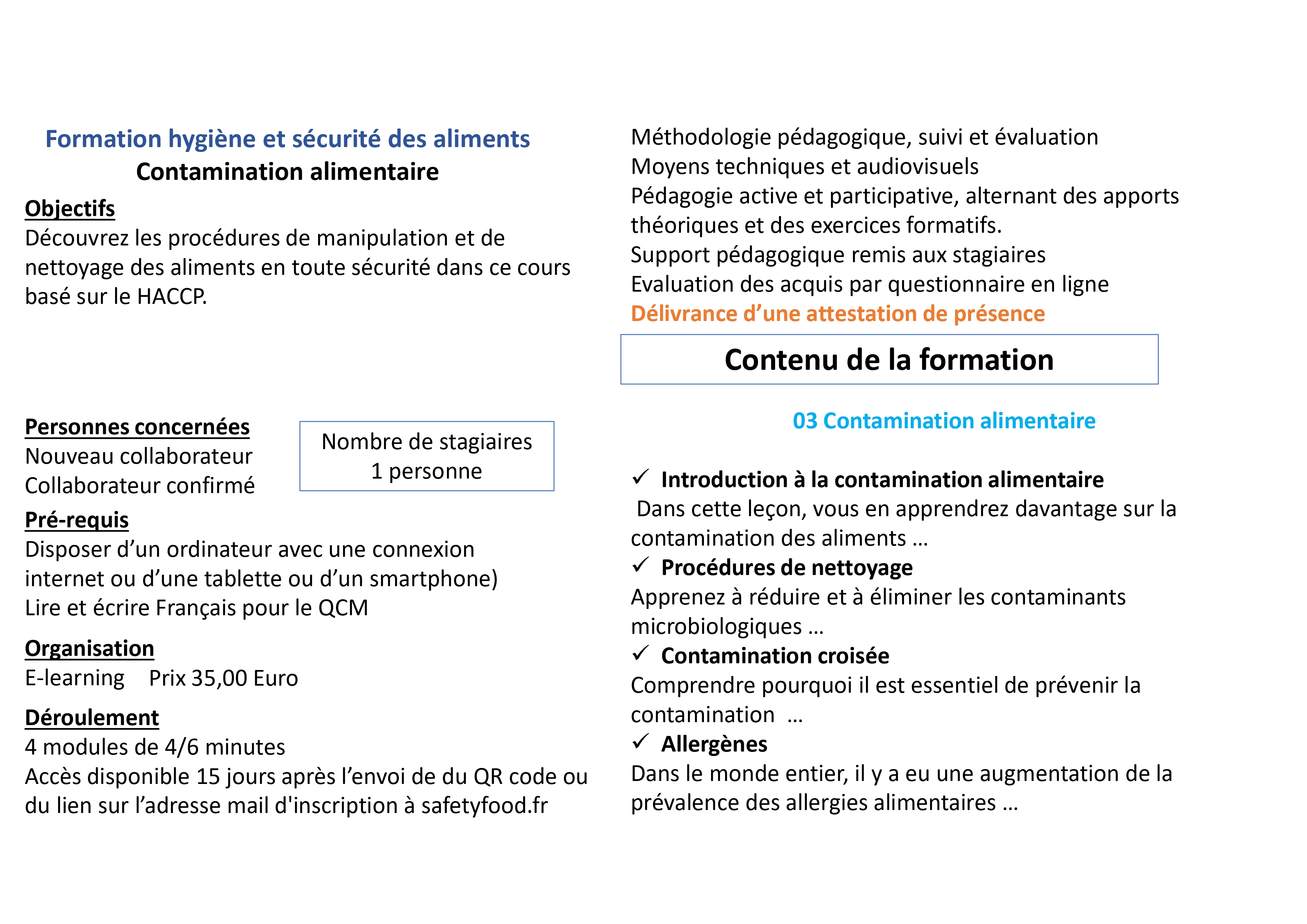 03 Contamination alimentaire