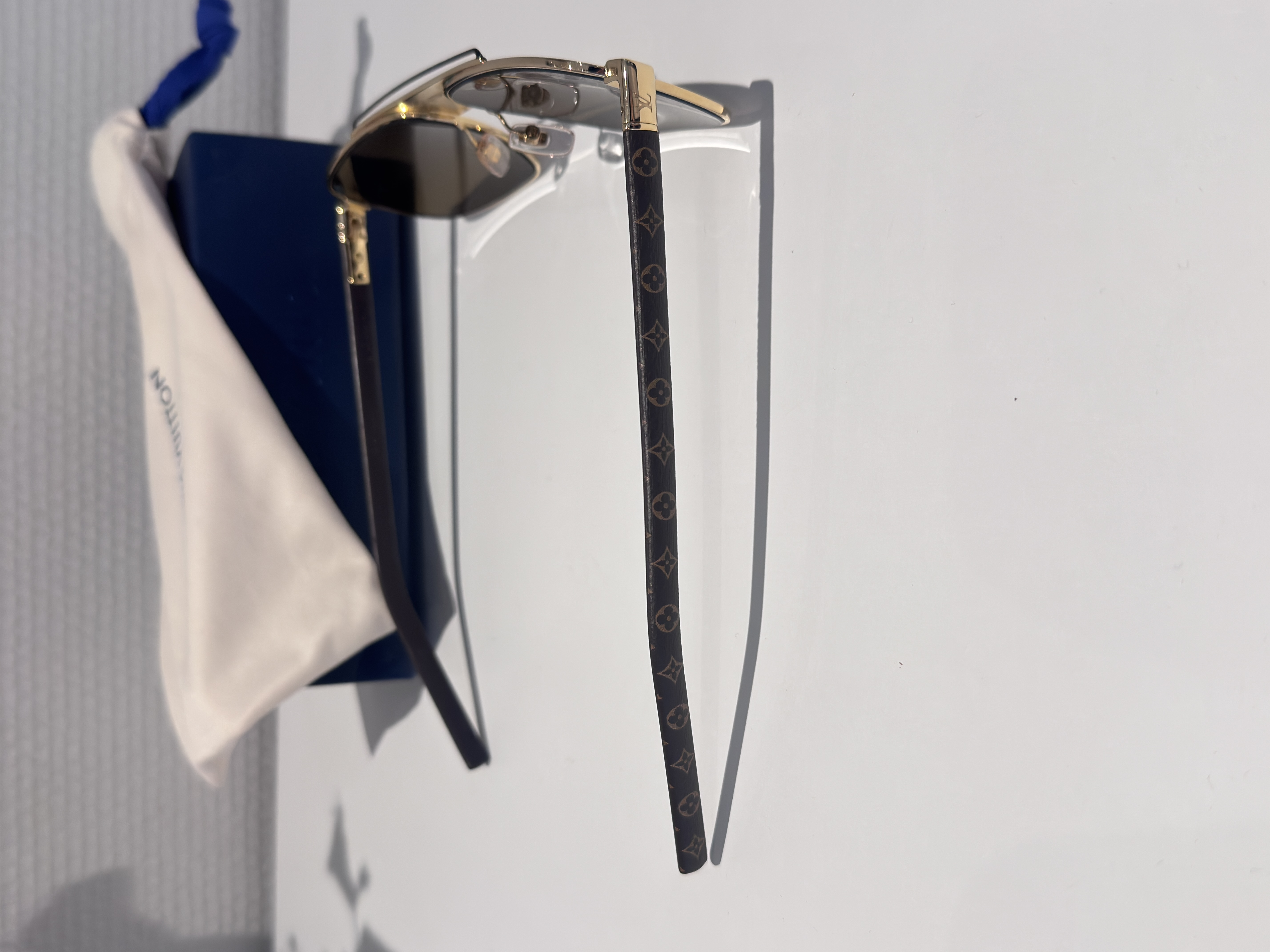 Louis Vuitton Monogram Pacific Sunglasses Gold