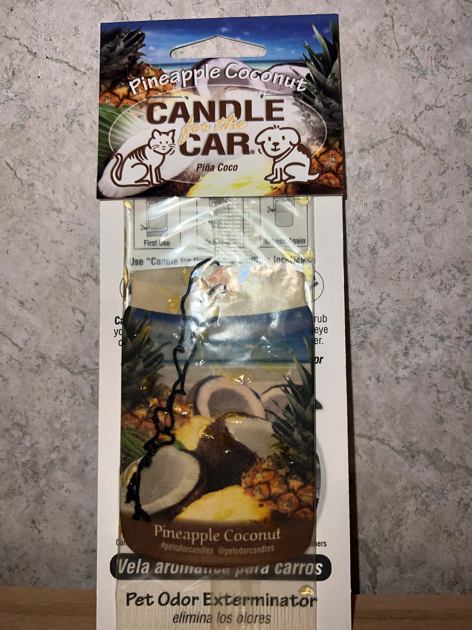 Pineapple Coconut Car Candle