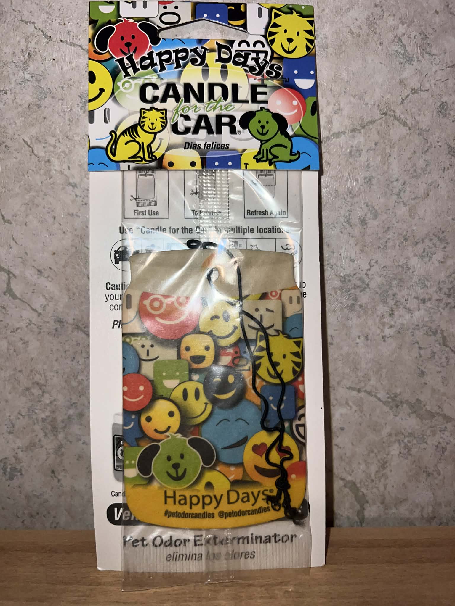Happy Days Car Candle