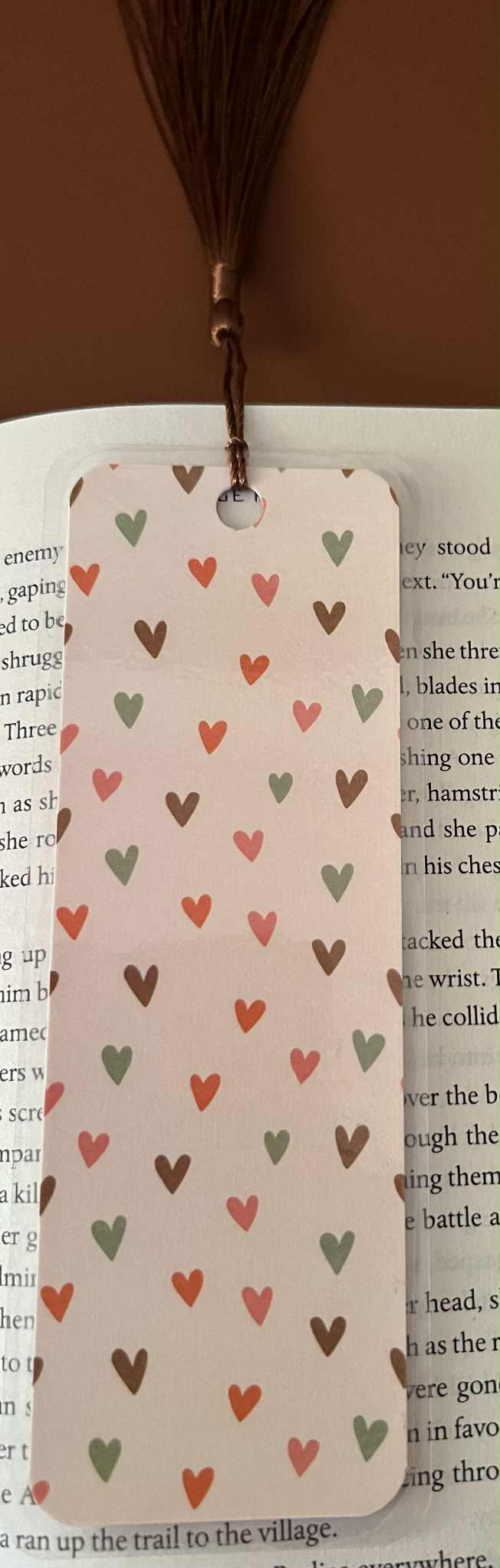 Colorful Hearts Bookmark
