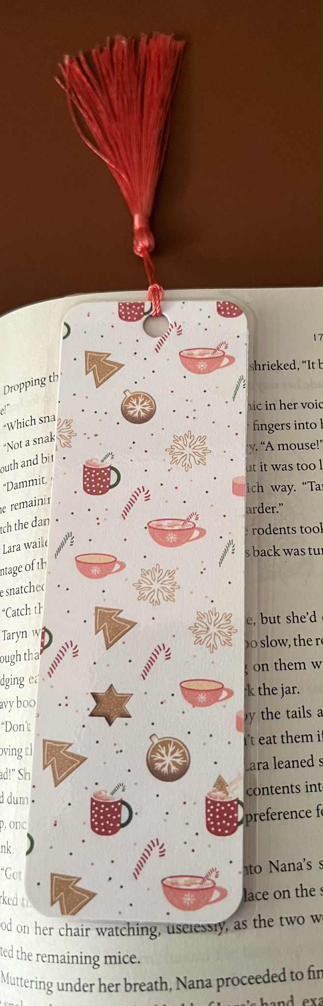 Christmas Patterned Bookmark