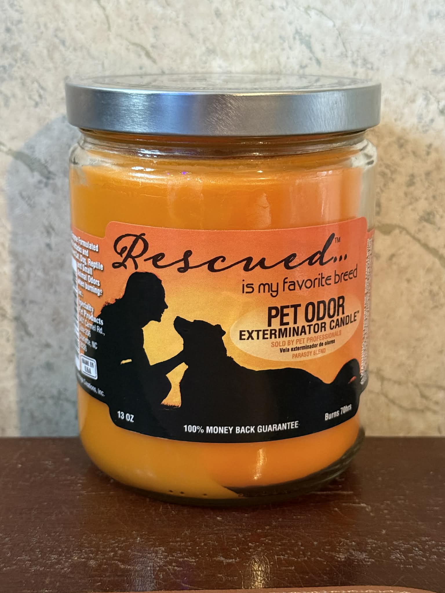 Rescued is My Favorite Breed Candle
