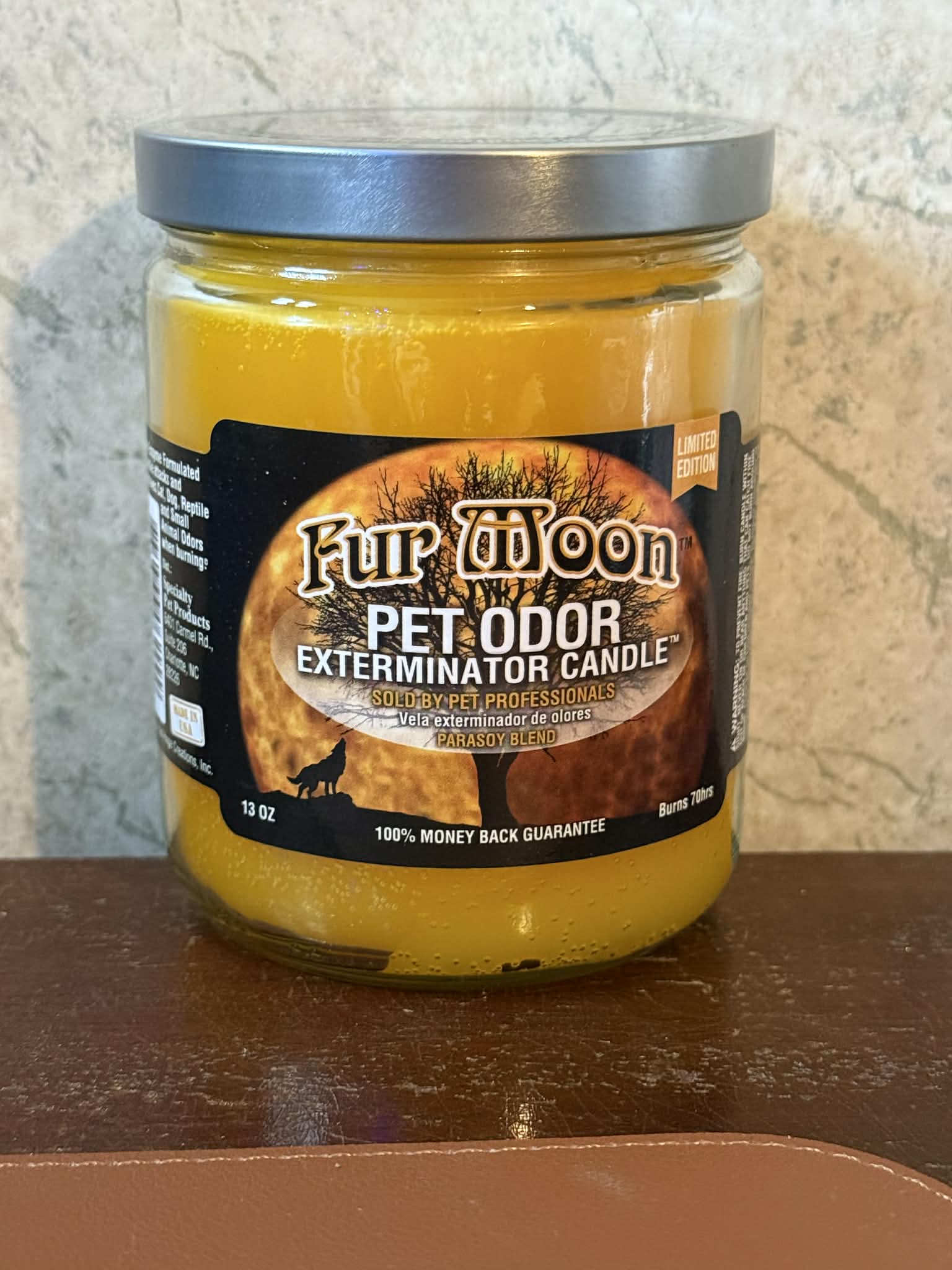 Fur Moon Candle