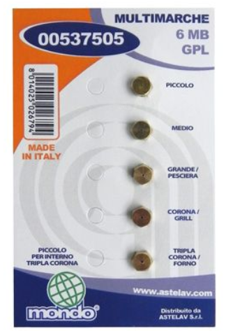 universele set D6 Sproeierset propaan/butaan