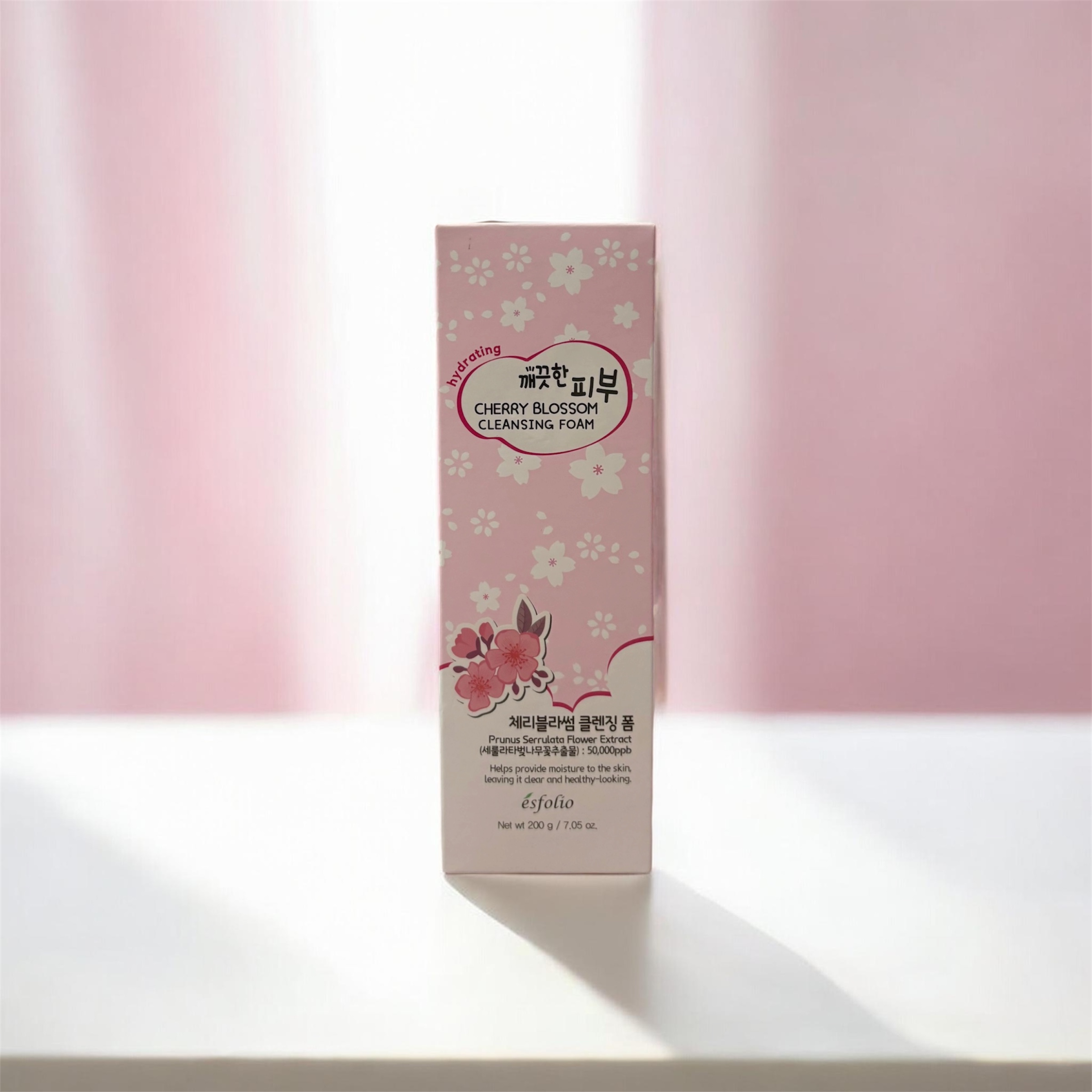 Espuma limpiadora de flor de cerezo