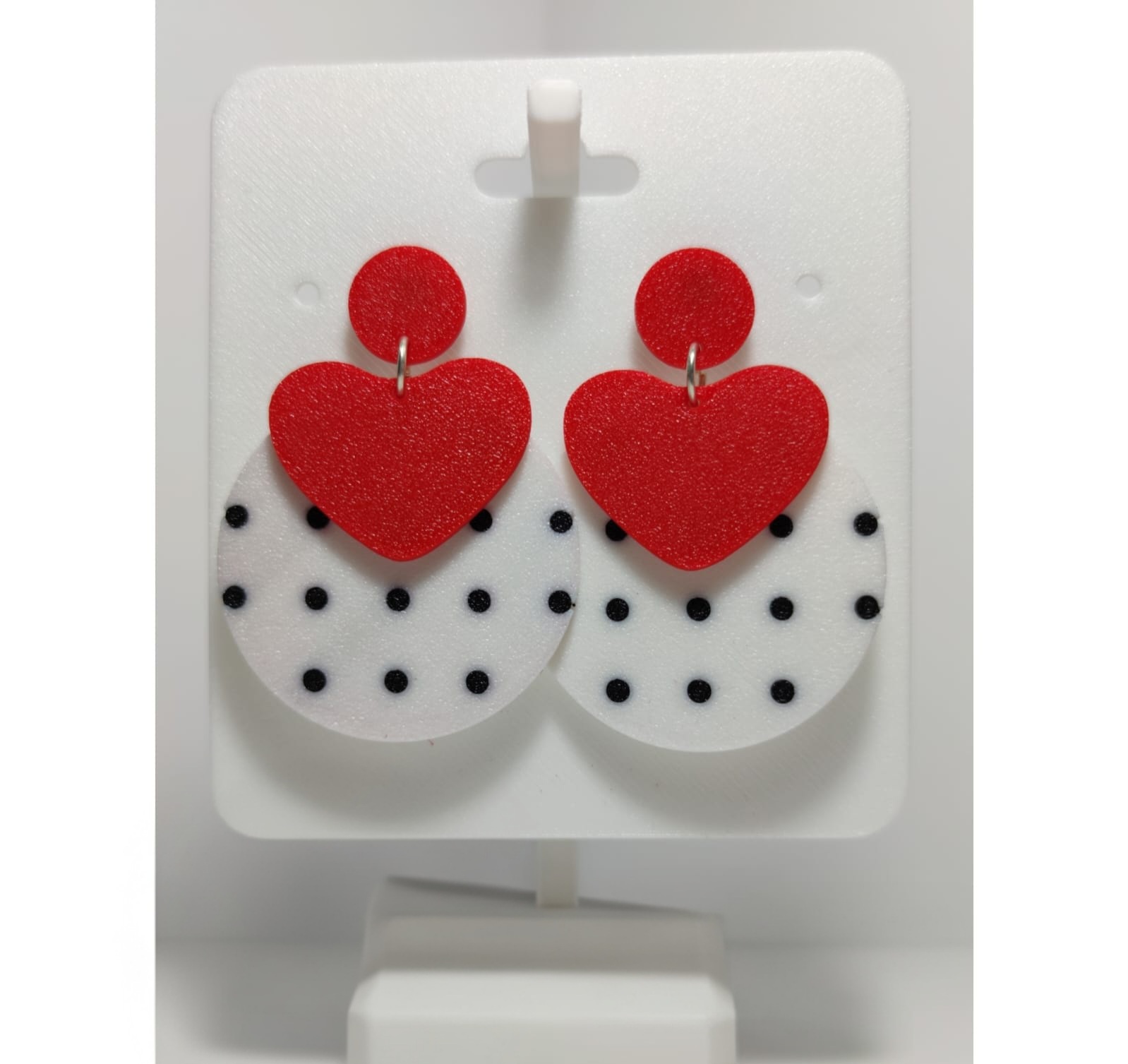 Pendientes de corazones y lunares