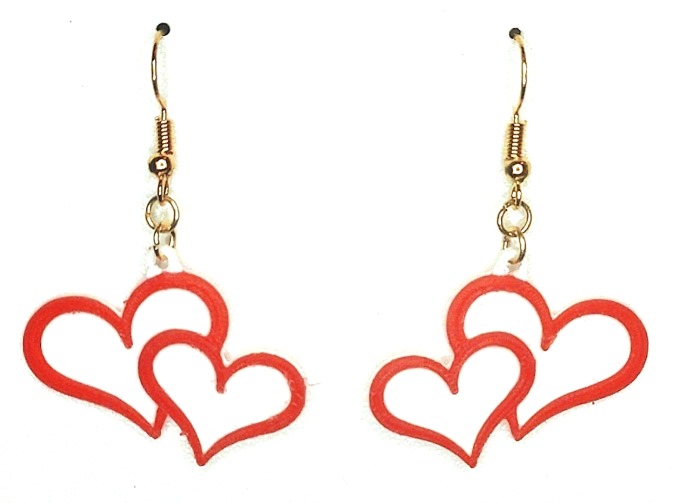Pendientes de corazones entrelazados